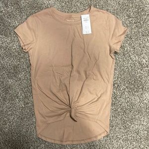 Abercrombie & Fitch Knotted Crew Tie T-Shirt - Soft A&F Collection - Size XS